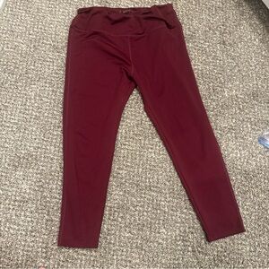 Maroon Leggings